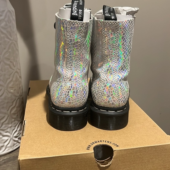 Dr. Marten 1460 Pascal Metallic Snake Boots - Picture 6 of 7